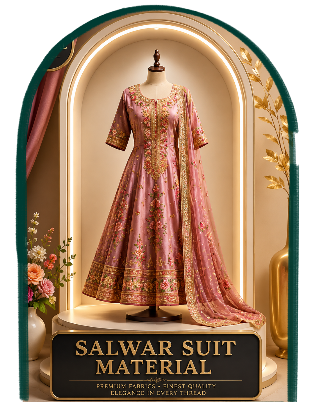 Salwar suit material
